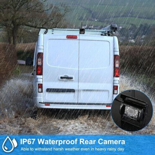 Wireless 5" Rear View Reverse Backup Camera and Monitor Kit for Caravan Truck RV - Picture 15 of 23