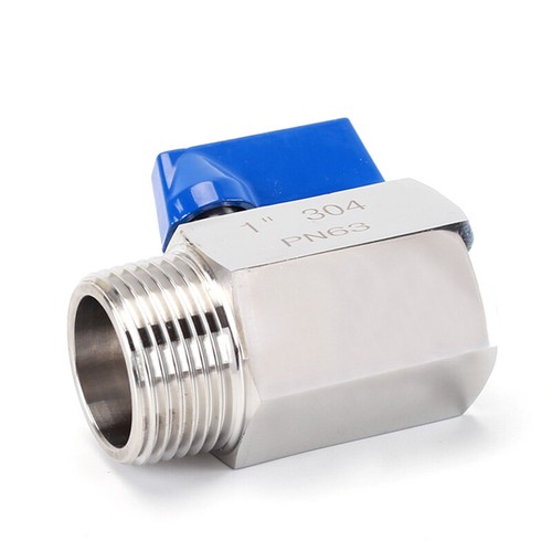 304 Stainless Steels Mini Ball Valve Male/Female 1/8"-1/4"-3/8"-1/2"-3/4"-1" BSP - Picture 4 of 23