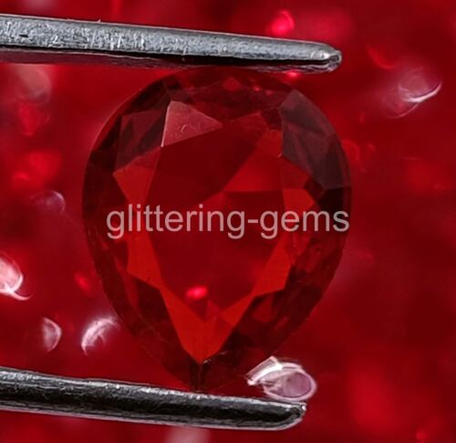 IGL Certified Natural Pear Cut 12x10 mm Size Lot Red Ruby Loose Gemstone 25P - Picture 4 of 8