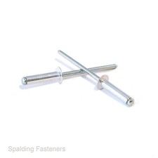Standard Aluminium Open Dome Head Blind Pop Rivets All Sizes 2.4mm - 6.4mm