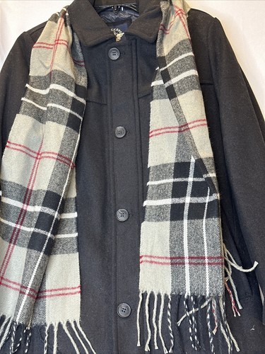 LEVI'S Dockers Men’s Coat Weston Wool Blend Peacoat With SCARF Size XS - Picture 2 of 11