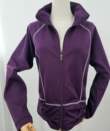 SILVERWEAR New York Purple Zip Up Athletic Wear Jacket Medium Long Sleeve - Picture 1 of 8