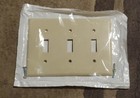Plastic Triple Switch Wall Plate,No 86011,  Leviton Mfg Co