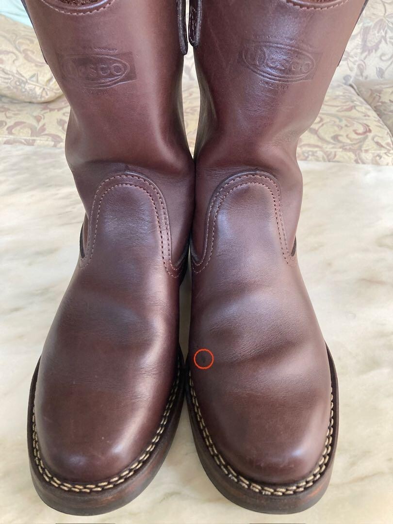 WESCO Pecos Morrison Engineer Boot Brown 7D size 25.5cm used