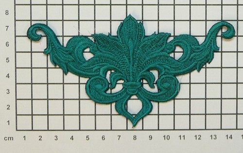 Embroidered Swirls/Flourishes/Gothic/Art Nouveau/Deco/Floral Motif Applique SW4 - Picture 3 of 4