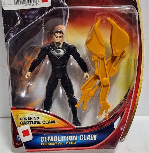 2013 MATTEL SUPERMAN MAN OF STEEL GENERAL ZOD DEMOLITION CLAW ACTION FIGURE NEW - Picture 3 of 5