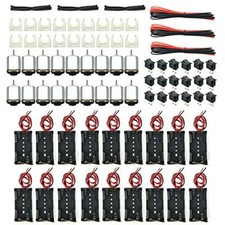 18 Set Dc Motors Kitmini Electric 1.53v 24000rpm Hobby Motor With Aa Battery Hol