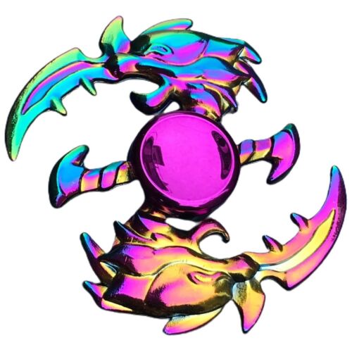 Regenbogen Fidget Metall Spinner Erwachsene Linderung Kompression Mini sensorisches Spielzeug Kinder Geschenk - Bild 6 von 26