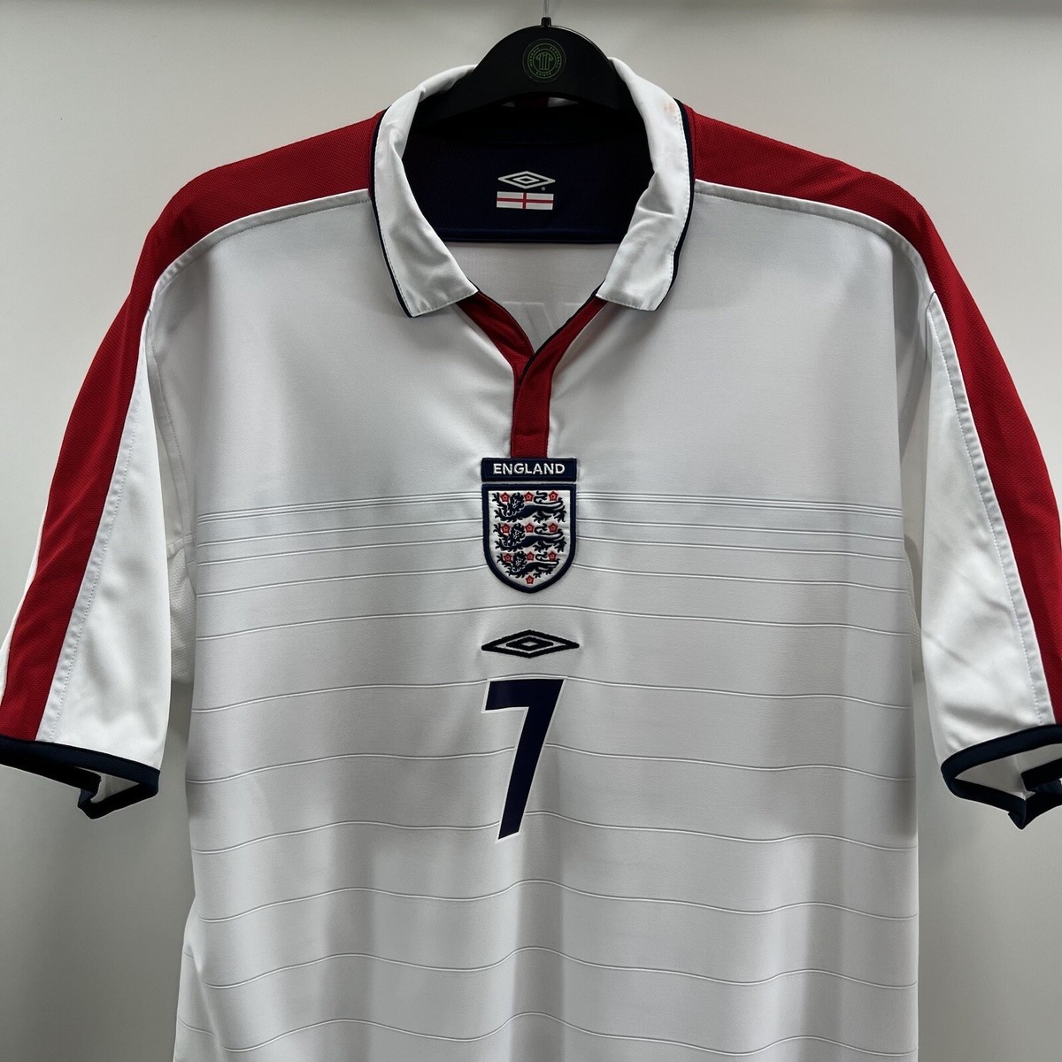 Umbro England シャツ BECKHAM 7 2007-09 England Home Shirt Beckham #7
