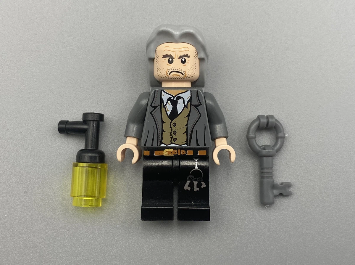 LEGO Harry Potter Argus Filch Minifigure Long Grey Hair 4842