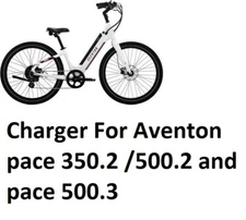 🔥Battery SMART Charger AC adapter For Aventon pace 350.2  500.2 and pace 500.3