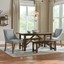plum hill smoke brown wood rectangular dining table for 6 (66 in. l x 30 in. h)
