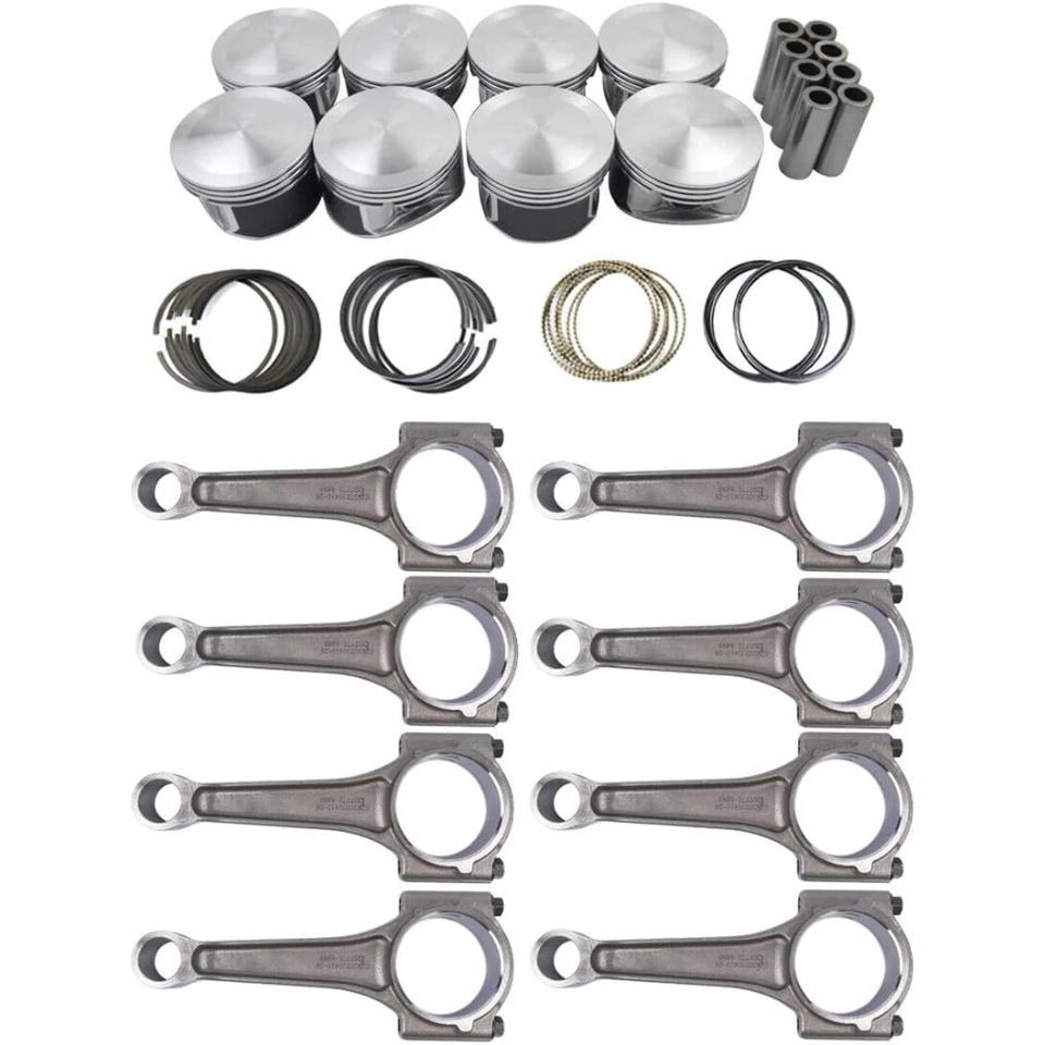 Varas de conexão pistões com anéis para 2009-2015 Chrysler Dodge 1500 Jeep Ram 5.7L - Imagem 3 de 4