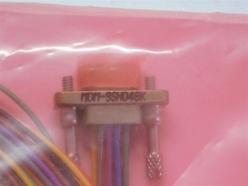 ITT Cannon MDM-9SH048K 9 Socket Contacts 18" Pigtail Micro D-Sub Connector - Picture 3 of 3
