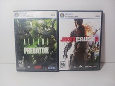 Aliens vs. Predator (PC, 2010) Complete 2 Disc & Just Cause 2 Complete