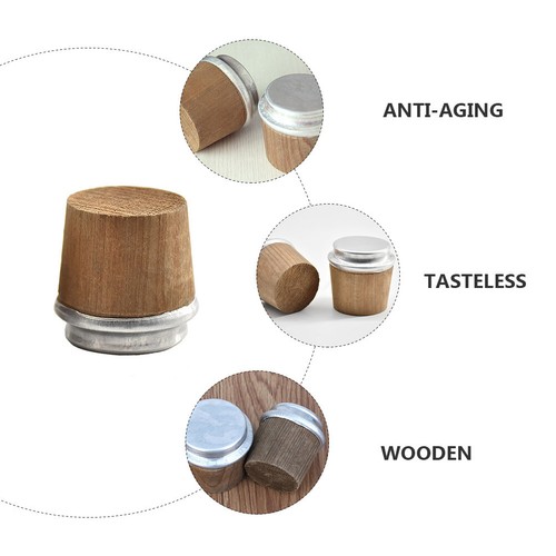 12 Pcs Holz T-Stecker Kork Holz Warme Flasche Stecker Heißer Wasser Topf Stecker - Bild 3 von 12
