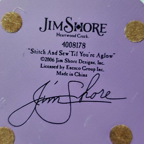 Jim Shore Heartwood Creek 2006 Stitch and Sew Til You're Aglow #4008178 SIGNED - Picture 17 of 20