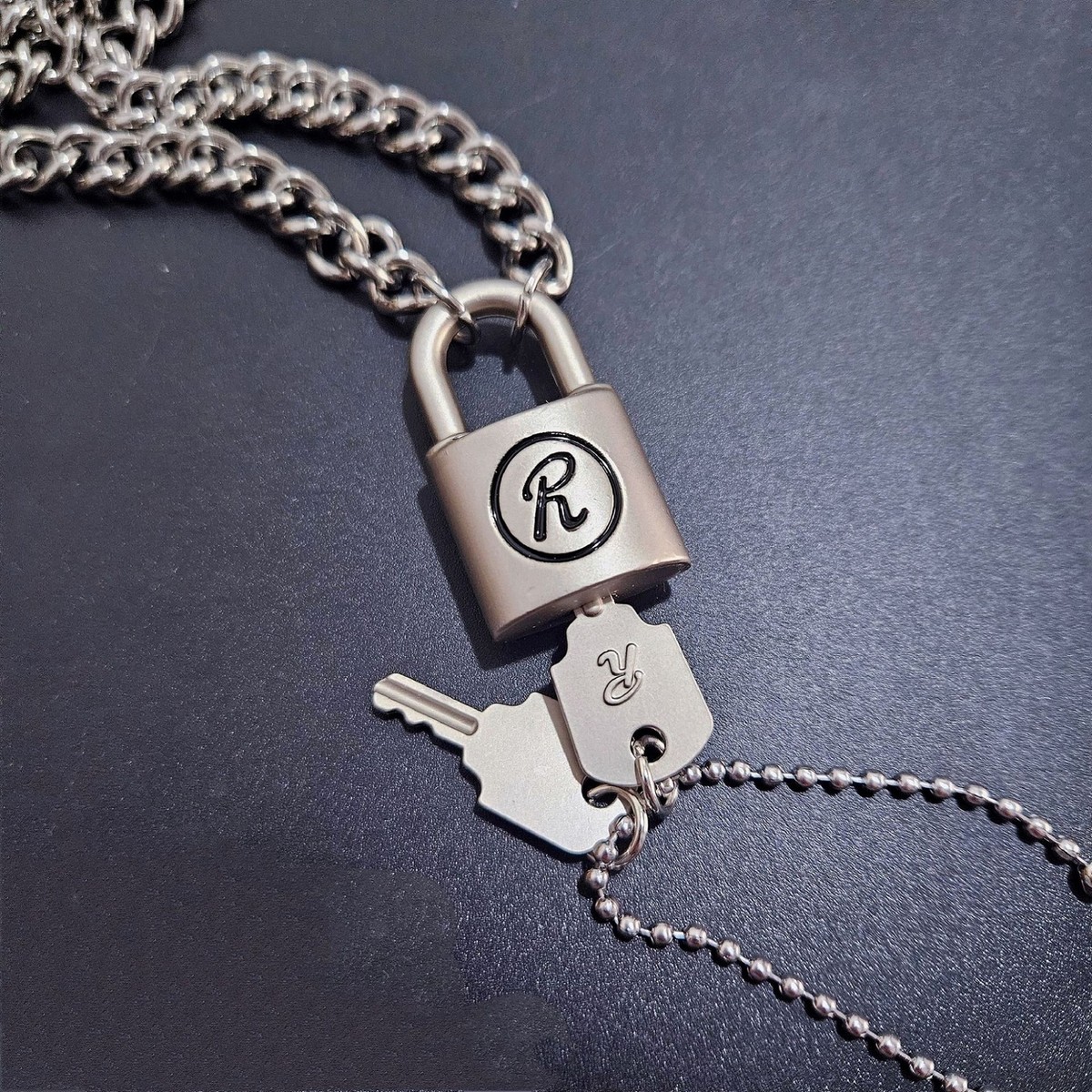 Cosplay Nana Necklace Oosaki Nana Honjo Ren Key R Lock Punk