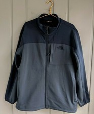 The North Face Apex Bionic Mens XL Jacket Softshell Full Zip Pockets Blue
