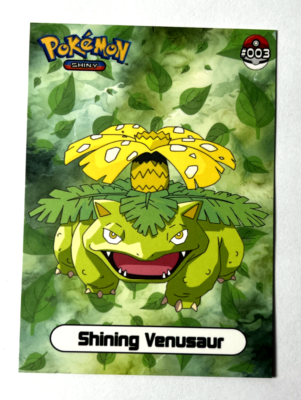 2024 SHINY POKEMON Card #003 VENUSAUR Kanto Peru Edition 2024 SHINY POKEMON Card #003 VENUSAUR Kanto Peru Edition