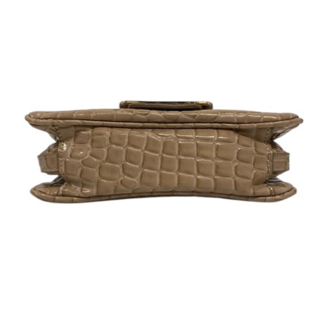 Zara Shoulder Bag Mini Chain Buckle Square Plain Beige Used Zara Shoulder Bag Mini Chain Buckle Square Plain Beige Used