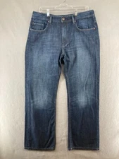 Buffalo Jeans Mens 34X29 Dark Wash Relaxed Fit Bootcut