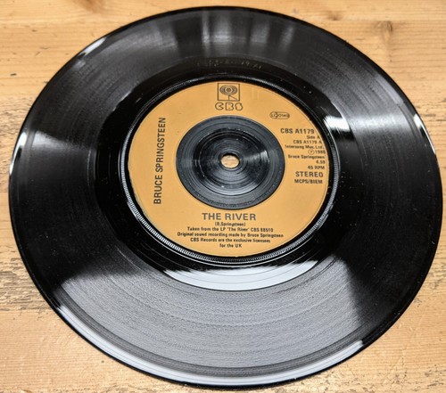 CBS A1179 7" 45RPM '81 BRUCE SPRINGSTEEN "THE RIVER" A1/B1 EX - Picture 3 of 4