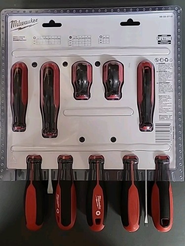 Milwaukee High-Leverage Magnetic Tip Screwdriver Kit - 10 Pc - 48-22-2710 - Picture 2 of 2