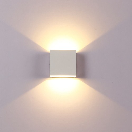 1-8Pcs Cube LED Wall Lights Modern Up Down Sconce Lighting Fixture Lamps Indoor - Picture 19 of 19