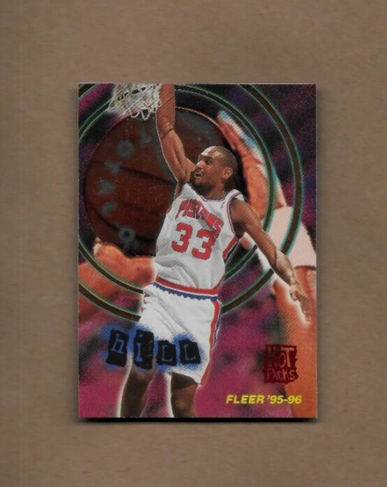 1995-96 Fleer Grant Hill Total "O" Hot Packs Insert Card #1 Pistons NM/MT