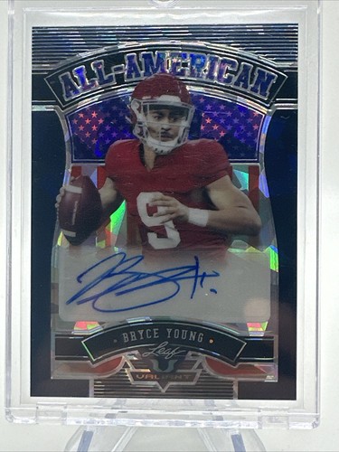 2022 Leaf Valiant - All-American Navy Blue Crystals #AA-BY1 Bryce Young /15 (AU, - Picture 1 of 2