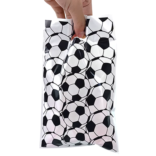 10/20/30/40/50Pcs Soccer Treat Bags Gift Bags with Twist Ties Football Cellophan - Picture 12 of 12