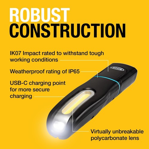 Ring RIL6100 Magflex Mini 250 Rechargeable Magnetic LED Inspection Lamp Torch - Picture 6 of 10