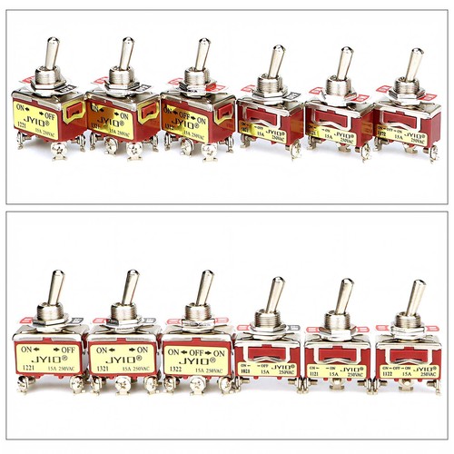 Interruttore interruttore impermeabile resistente on-off-on 2 pin - 6 pin auto barca 15 A 250 V - Foto 8 di 33