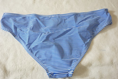 Zimmermann Women's Blue Wide Link Striped Skinny Pant Bikini Bottoms RV$60 - Picture 3 of 4