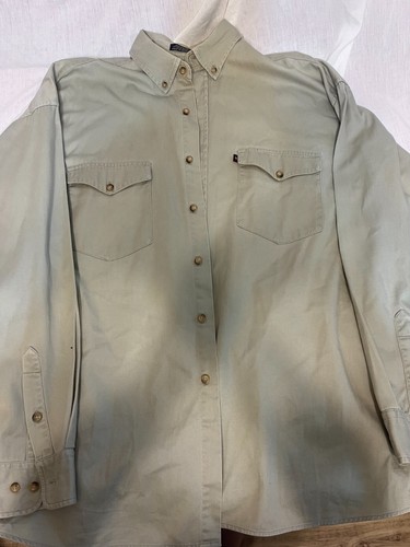 Vintage PanHandle Slim Shirt Mens Large Safari Fishing Hunting Button Up - Picture 2 of 4