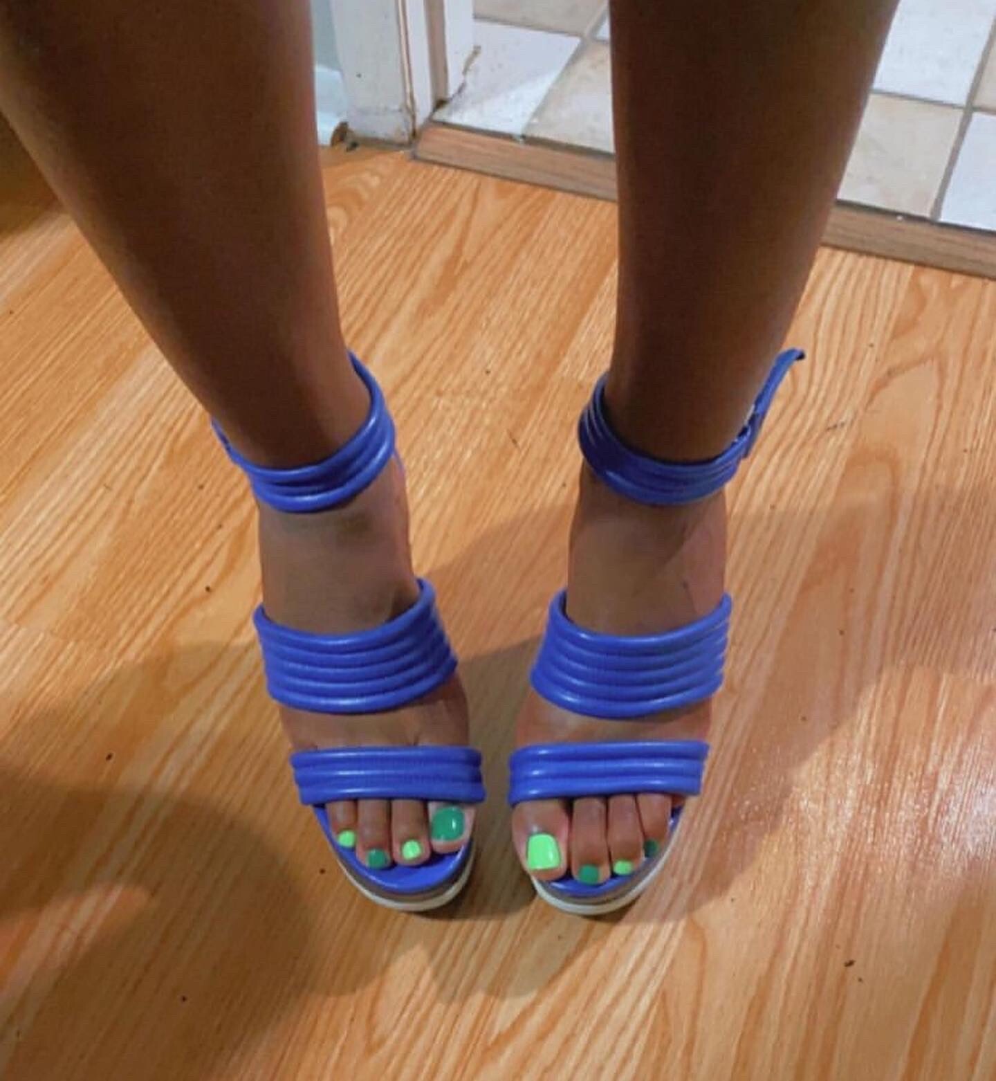 aldo electric blue wedges 6.5 | eBay