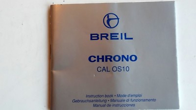 Booklet BREIL CHRONO-Cal os10 -4 + | eBay