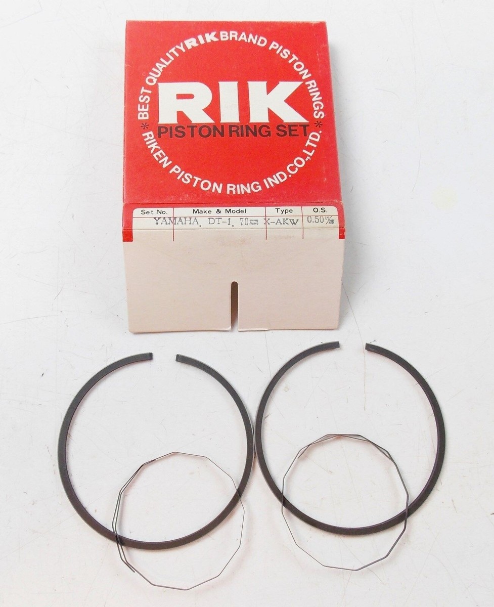 【ティンクri】1〜70 NOS YAMAHA 1968 1969 1970 RIKEN PISTON RING SET 2ND O/S 0.50