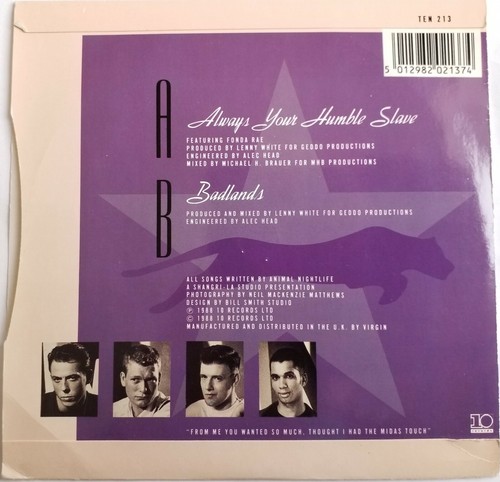 Animal Nightlife - Always Your Humble Slave - 7" Vinyl Single - Picture 2 of 4