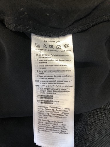 Esprit Black Lightweight Lace Black Bomber Jacket size 8 - Picture 8 of 8