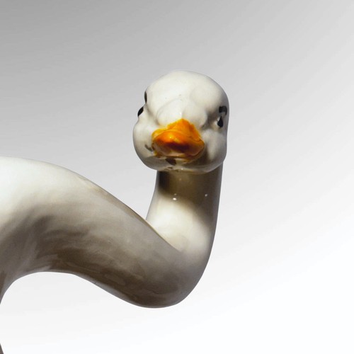 ANGRY GOOSE Vintage Ceramic Goose Figurine / Statue / Trophy • Vengeful & Stabby - Picture 9 of 16