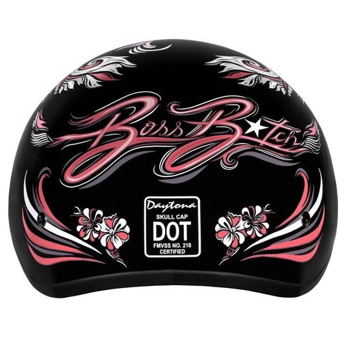 Daytona Helmets DOT Approved Motorcycle Half Face Helmet D6-BB - Picture 5 of 8