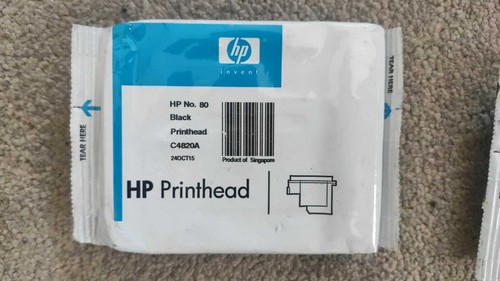 Lotto originale di testine di stampa HP 80 + detergenti C4820A/C4821/C4822/C4823A - IVA inc. - Foto 17 di 29