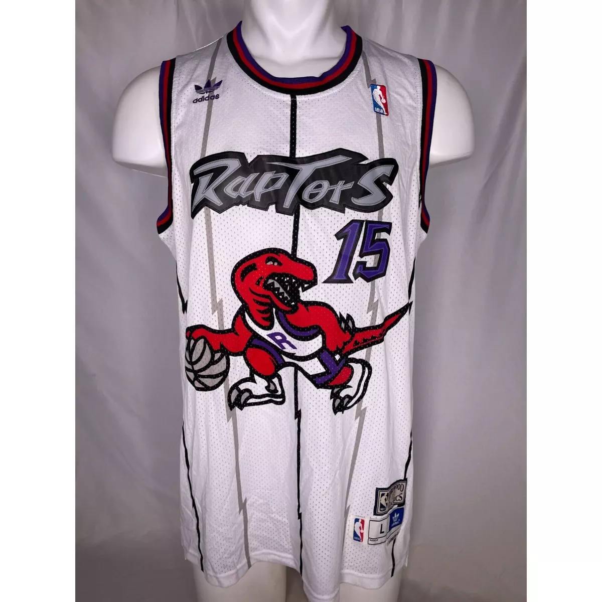 Toronto Raptors Vince Carter #15 Nba Throwback White Jersey - Dingeas