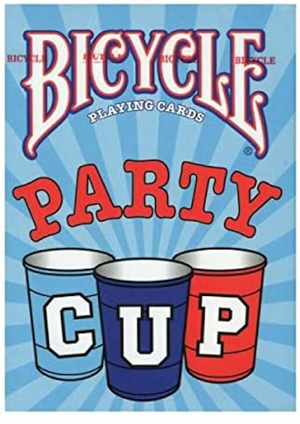 Playing Cards Party Cup Design Limited Edition Red Blue Back