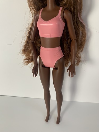 H32~NUDE BARBIE CUTIE REVEAL KITTY CAT BRUNETTE AA KIM ARTICULATED DOLL FOR OOAK - Picture 3 of 7