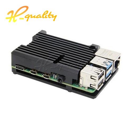 For Raspberry Pi 4B Protect Case Cover Fast Heat Dissipation w/ Cooling Fan - Afbeelding 10 van 12