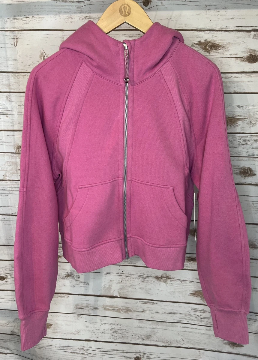 🦄NWT Lululemon Scuba Oversized Full Zip Hoodie Pink Blossom Size