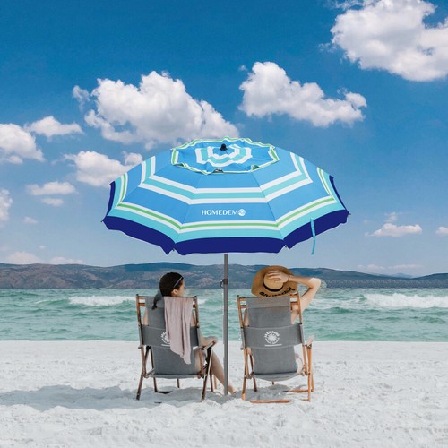 2025 Sonnenschirme Balkonschirm Rund UV50+ Strandschirm Gartenschirm Eindrehen - Bild 70 von 174